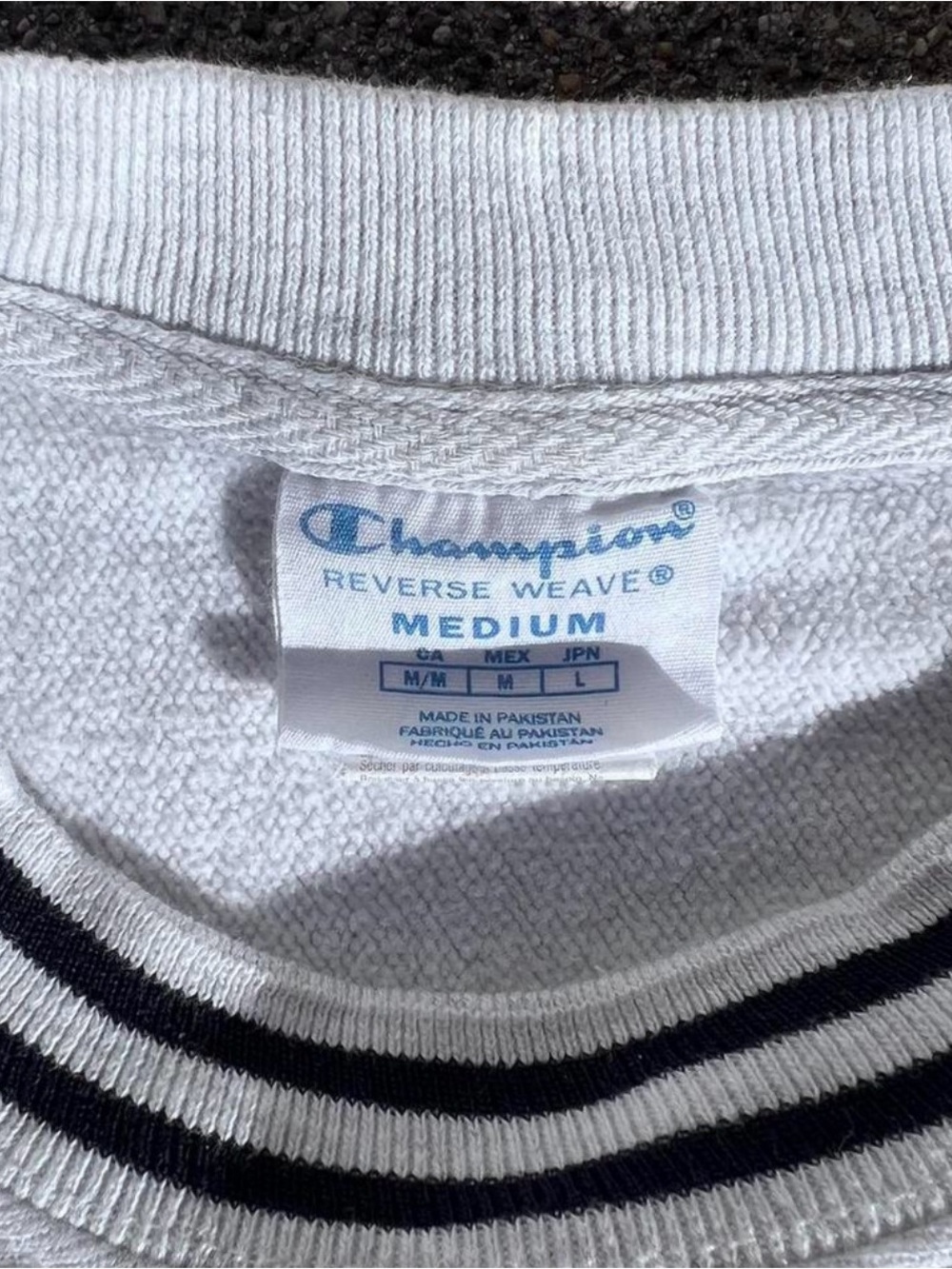 Champion Crewneck Sweater with Navy Penn Logo - Picture 3 of 3